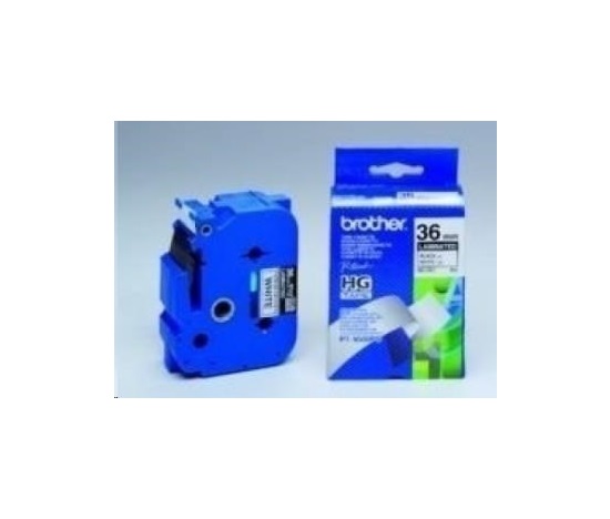 BROTHER HGE261V5 Labelling Supplies, 36mm Black/White (5 pcs Pack)  High Grade Tape