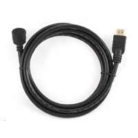 GEMBIRD Kabel HDMI - HDMI 1.8m, 90° konektor (v1.4, M/M, zlacené kontakty, úhlový, stíněný)