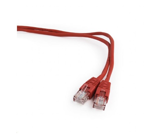 GEMBIRD kabel patchcord Cat5e UTP 0,25m, červený