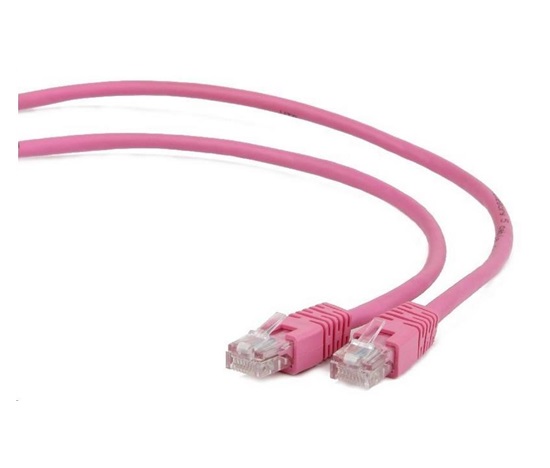 GEMBIRD kabel patchcord Cat5e UTP 3m, růžový