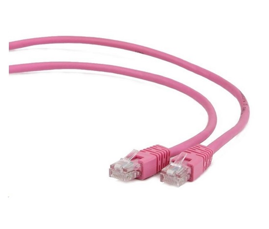 GEMBIRD kabel patchcord Cat5e UTP 5m, růžový