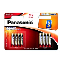 PANASONIC Alkalické baterie - Pro Power AAA 4+4F 1,5V balení - 8ks