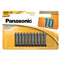 PANASONIC Alkalické baterie Alkaline Power LR03APB/10BW AAA 1,5V (Blistr 10ks)