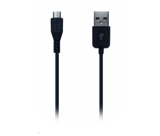 CONNECT IT Kabel microUSB (Samsung/HTC kompatibilní) 1m pro telefon, černý