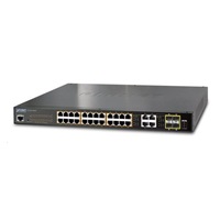 GS-4210-24P4C POE SWITCH L2/L4, 28X 1000BASE-T, 4X SFP, WEB/SNMPV3, VLAN, QOS, 802.3AT-220W