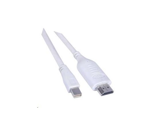 PREMIUMCORD Kabel Mini DisplayPort - HDMI 2m, bílý