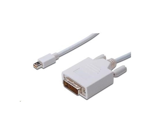 PREMIUMCORD Kabel Mini DisplayPort - DVI 1m, bílý