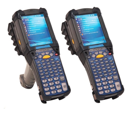 Motorola/Zebra terminál MC9200 GUN, WLAN, 1D, 512MB/2GB, 53 key, Windows CE7, BT