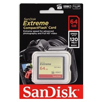 SanDisk Compact Flash 64GB Extreme (R:120/W:85 MB/s) UDMA7