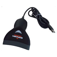 Virtuos CCD čtečka HT-10, USB (klávesnice/RS232 emulace), černá