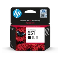 HP 651 Black Original Ink Advantage Cartridge, C2P10AE