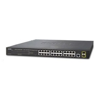 PLANET GS-4210-24T2S Switch 24 x 10/100/1000 + 2x 100/1000 SFP, WebSmart/SNMP, kov, rack