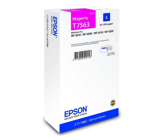 EPSON Ink bar WorkForce-8xxx Series Ink Cartridge L Magenta - 14 ml  1500str.