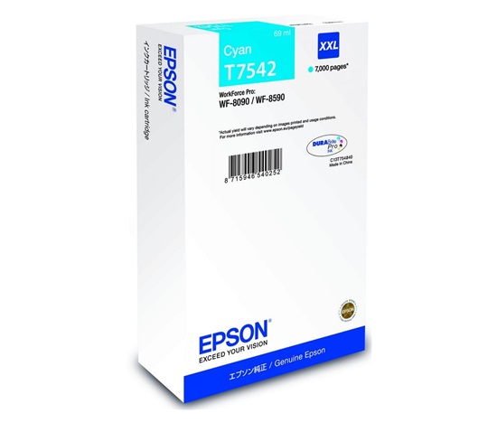 EPSON Ink bar WorkForce-8xxx Series Ink Cartridge XXL Cyan - 69 ml  BAR 7000str.