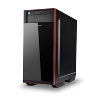 IN WIN skříň 503 Black, Midi Tower, průhledný bok, USB 3.0, bez zdroje, Black