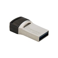 TRANSCEND Flash Disk 64GB JetFlash®890S OTG, USB 3.1 Type-C/A (R:90/W:30 MB/s) stříbrná