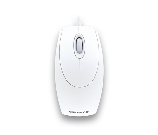 CHERRY myš Wheel, USB, adaptér na PS/2, drátová, bílá