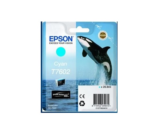 EPSON ink bar ULTRACHROME HD "Kosatka" - Cyan - T7602 (25,9 ml)