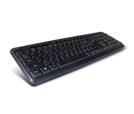 BAZAR - C-TECH klávesnice KB-102 USB, slim, black, CZ/SK "POŠKOZENÝ OBAL"