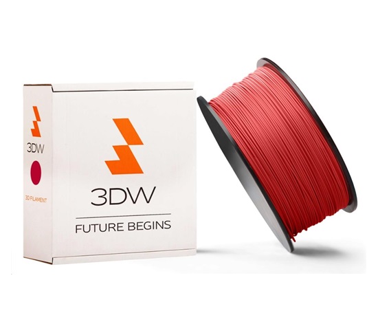 3DW ARMOR - PLA filament, průměr 1,75mm, 500g, červená, teplota tisku 190-210°C