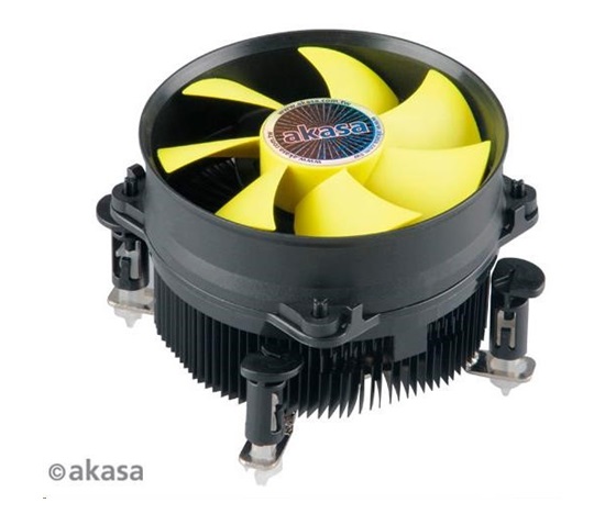 AKASA chladič CPU  AK-CC7117EP01 LGA115X, 92mm low noise PWM fan, pro CPU se spotřebou až 95W