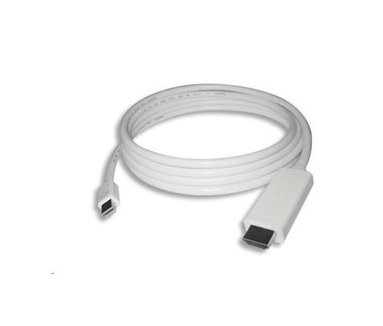PREMIUMCORD Kabel Mini DisplayPort - HDMI 1m, bílý