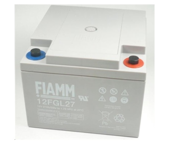 Baterie - Fiamm 12 FGL27 (12V/27Ah - M5), životnost 10let