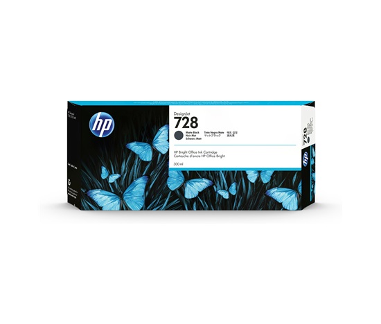 HP 728 300-ml Matte Black DesignJet Ink Cartridge