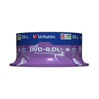 VERBATIM DVD+R(25-pack) Double layer/8x/8.5GB/spindle