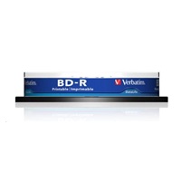 VERBATIM BD-R SL Datalife HTL (10-pack)Blu-Ray/Spindle/6x/25GB Wide Printable