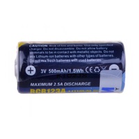 AVACOM nabíjecí fotobaterie CR123A, CR23, DL123A Li-Fe 3V 500mAh 1.5Wh
