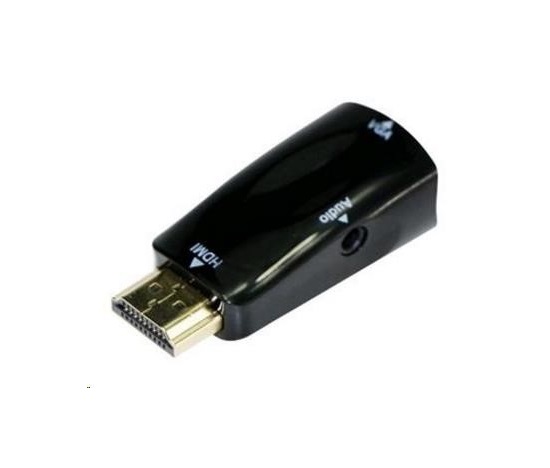 GEMBIRD Redukce HDMI - VGA+Audio (M/F, černá)