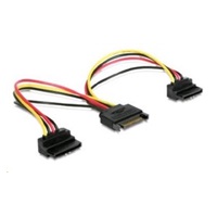 GEMBIRD Kabel SATA napájecí rozdvojka 2x SATA 90°, 15cm