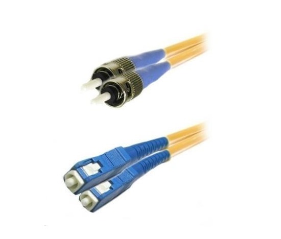 Duplexní patch kabel SM 9/125, OS2, SC-ST, LS0H, 1m