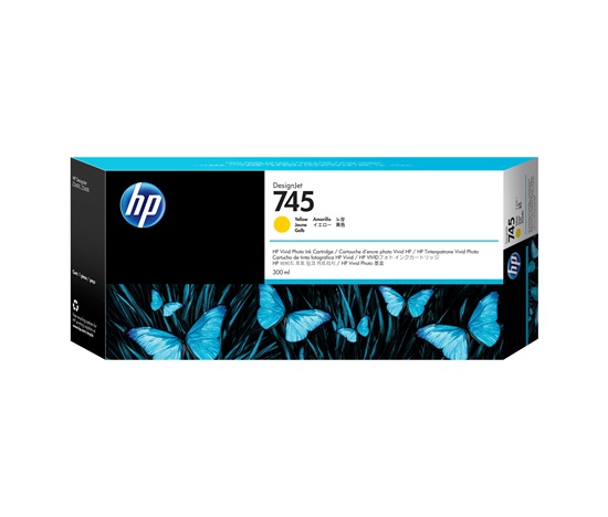 HP 745 300-ml Yellow Ink Cartridge