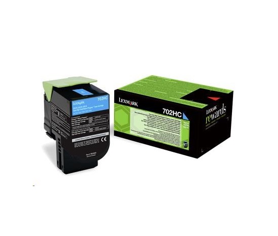 LEXMARK Cyan toner 702HC pro CS310/410/510 z programu Lexmark Return (3 000 stran)