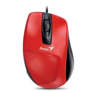 GENIUS myš DX-150X, drátová, 1000 dpi, USB, červená