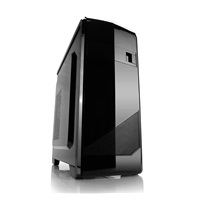 CRONO skříň MT-47 mini tower, bez zdroje, čtečka karet, black