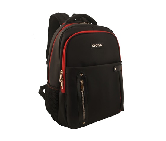 CRONO batoh na notebook Dakota15,6", černý/ červený