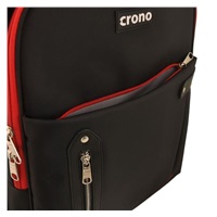 CRONO batoh na notebook Dakota15,6", černý/ červený