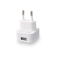 CRONO univerzální USB nabíječka, 1x USB, 1000 mA, bílá