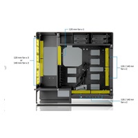 IN WIN skříň 909, Full Tower, bez zdroje, Silver, USB 3.1
