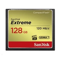 SanDisk Compact Flash Card 128GB Extreme (R:120/W:85 MB/s UDMA7)