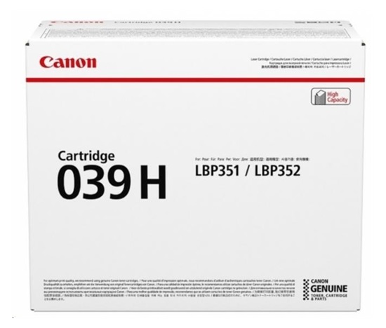 Canon TONER  CRG 039 černý pro i-Sensys LBP 351 a 352 (11 000 str.)