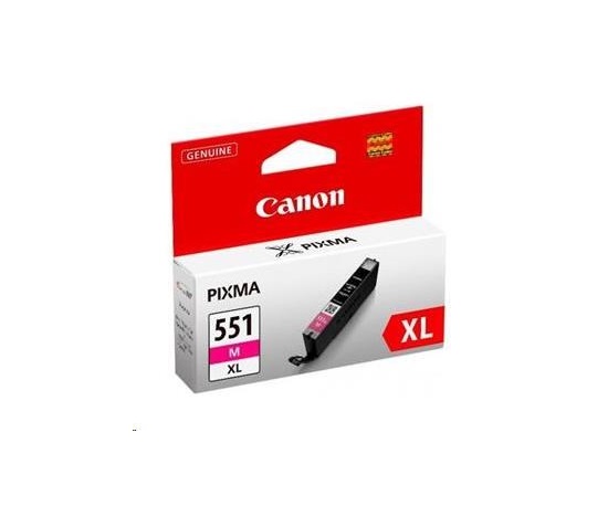 Canon CARTRIDGE CLI-551M XL purpurová pro IP 72x0, MX925, PIXMA IP7250,8700,8750, MG5450,5550,5600,5650