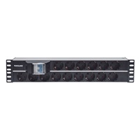 Intellinet 19" 2U Rackmount 15-Way Power Strip - German Type, rozvodný panel, 15x DE zásuvka, 3m kabel