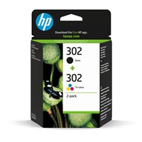 HP 302 Ink Cartridge Combo 2-Pack (X4D37AE) (190 / 165 pages)