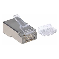 Intellinet konektor RJ45, Cat6A, stíněný STP, 15µ, drát, 90 ks v nádobě