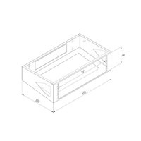 TRITON 19" nástěnný rám 6U, hloubka 300mm