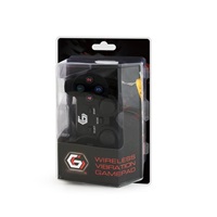 GEMBIRD gamepad JPD-WDV-01, vibrační, bezdrátový, PC/PS2/PS3, USB